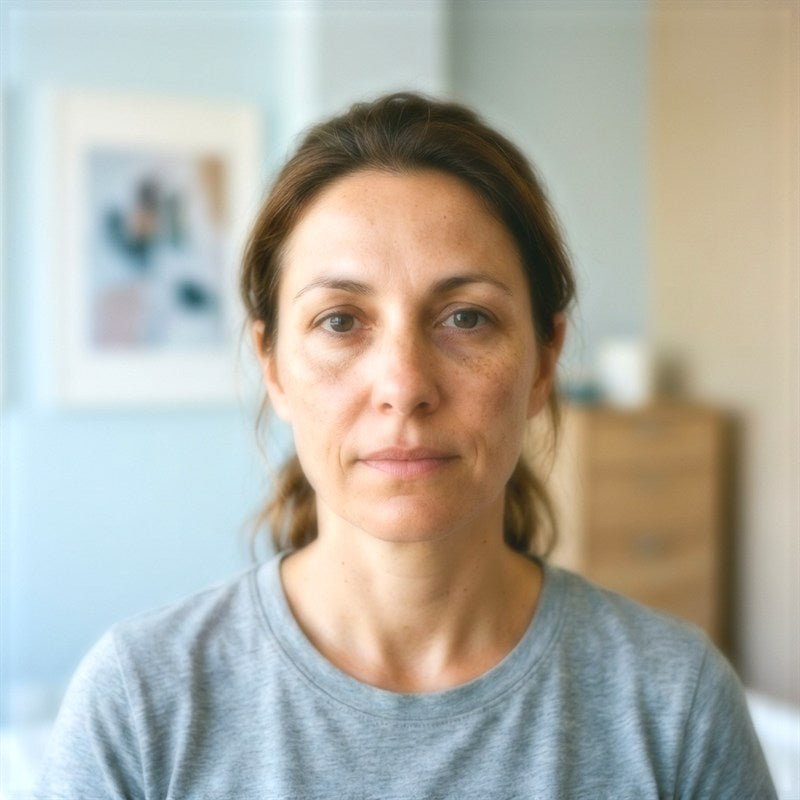 Brightness Day 28 post-routine face portrait