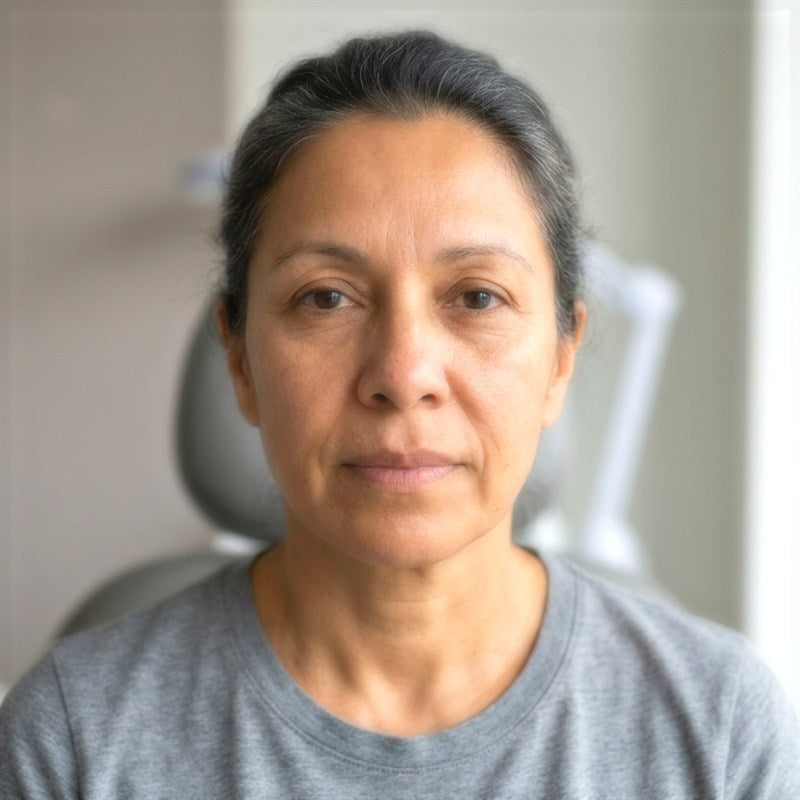 Hydration Day 28 post-routine face portrait