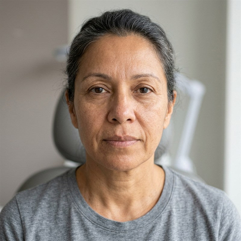 Hydration Day 1 baseline face portrait